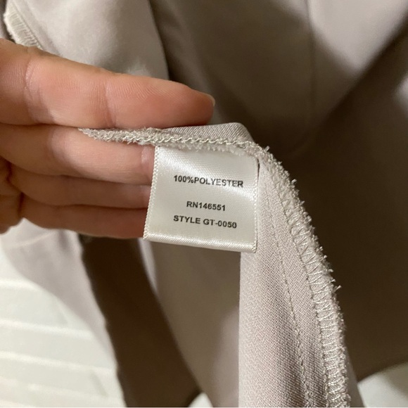 Fitted Dressy Blouse Flare Peplum Style Racing Stripe V Neck Longsleeve Medium - Picture 10 of 14